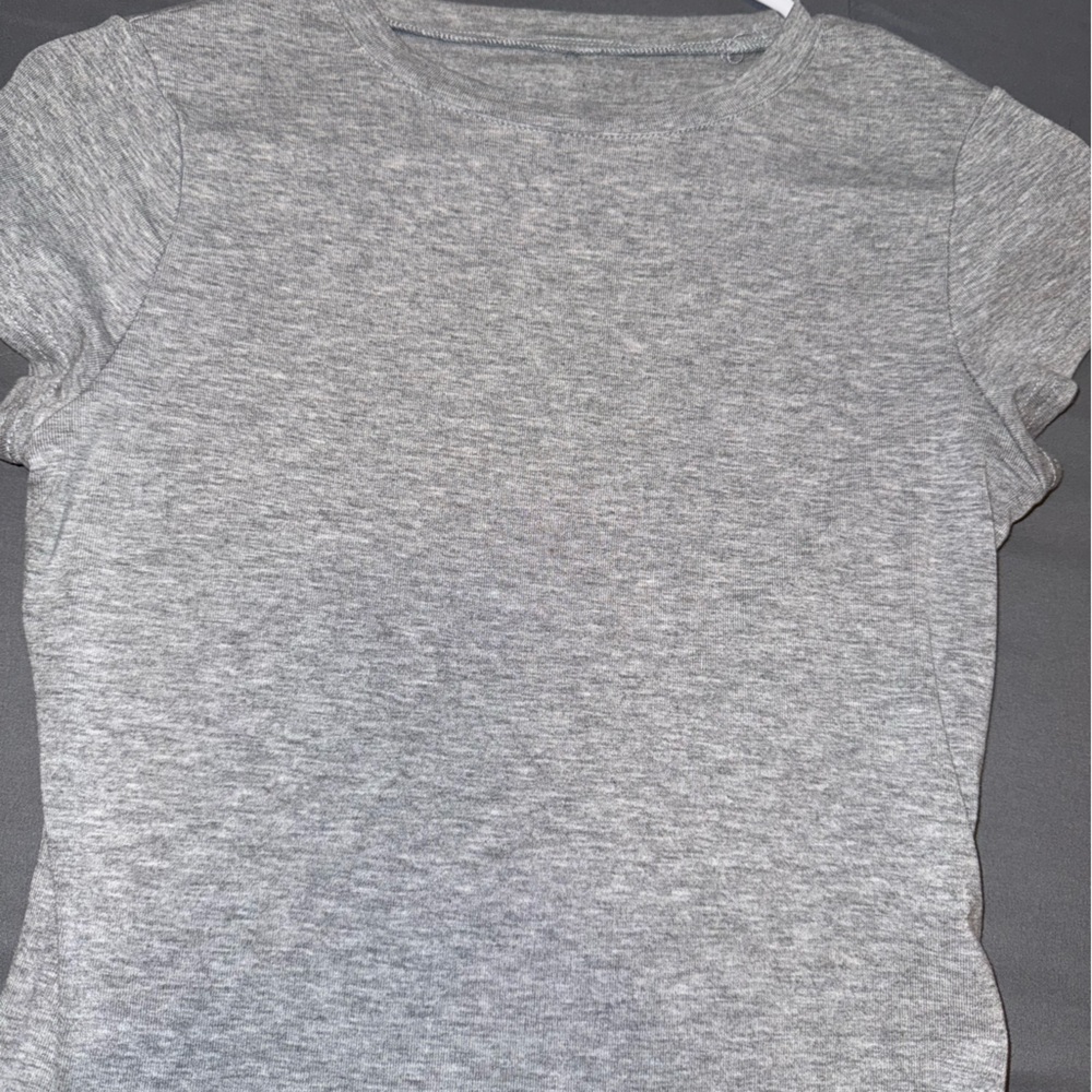 Grey Basic Tee - Picture 2 of 3